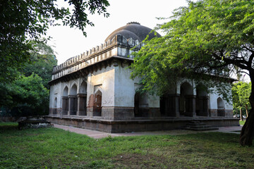 Barakhamba Tomb, Delhi, India, is a historic monument featuring striking Indo-Islamic architecture, ancient stone pillars, and timeless heritage. © Alishka photo