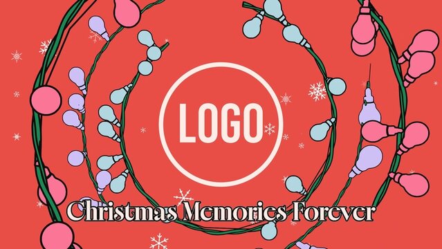 Cute Cartoon Christmas Logo