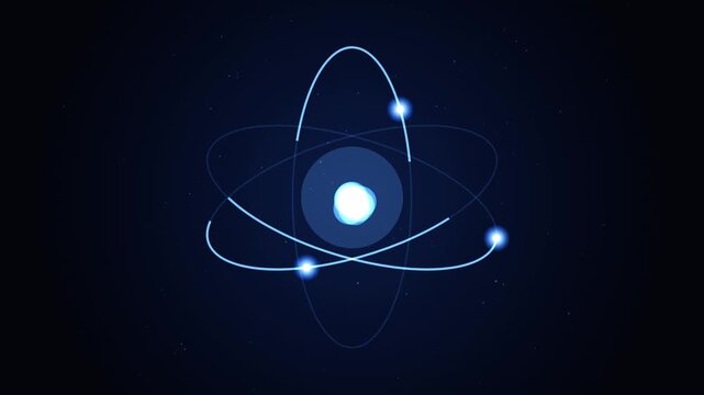 Abstract Quantum Atomic Energy Loop Seamless Loop with #ff0055 soli...