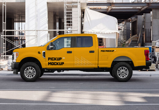 Side View Pickup Mockup