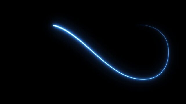 infinity blue neon looping animated icon infinity neon icon animated . Glowing Blue Infinity Symbol Animation Set, Continuous infinite icon animated on black background.