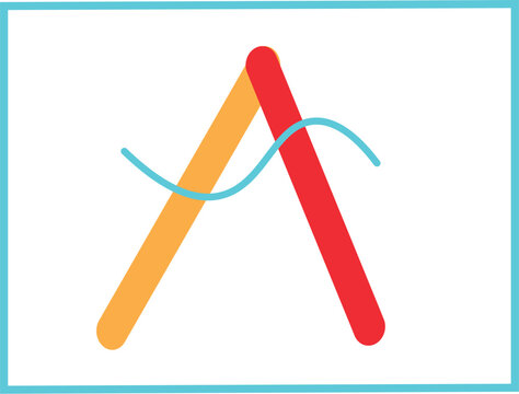 vector illustration of a vector illustration of  latter
