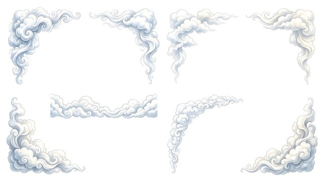vector illustration of an abstract hand drawn waves
