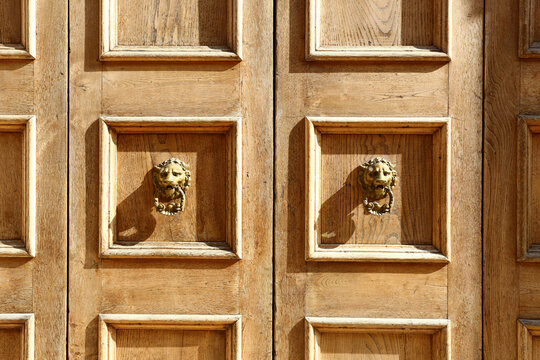 Architectural Door with Distinctive Design, Color and Decorative Details