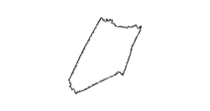 Sketch Nash outline map animation - smooth progressive reveal