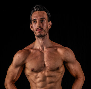 Muscular Model Abs