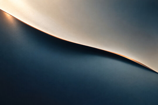 Broad Overhang With Copper Shadow On Teal Ground