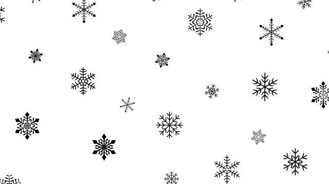 Floating Snowflake Pattern Design 4K