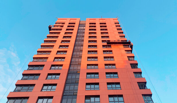 Architecture and real estate, modern residential apartment building