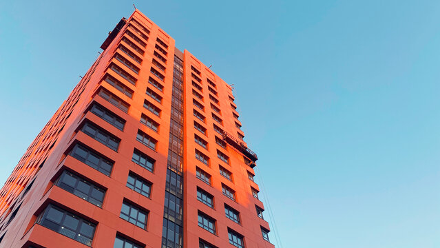 Architecture and real estate, modern residential apartment building