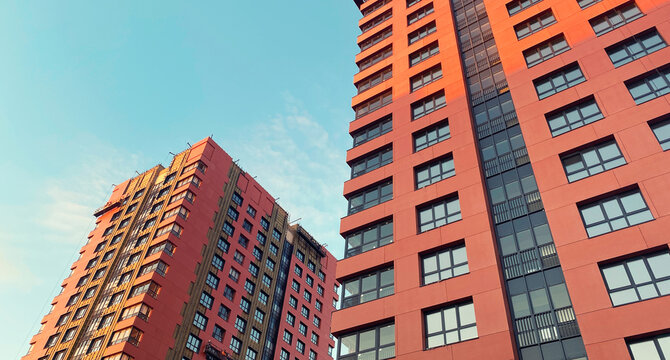Architecture and real estate, modern residential apartment building