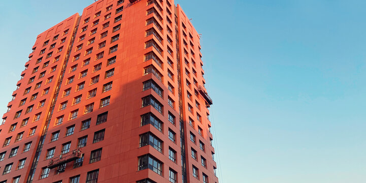 Architecture and real estate, modern residential apartment building
