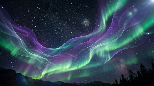 Aurora Borealis Night