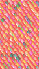 Vertical Grainy Background 9x16 with Iridescent Fish Scale Pattern and Pink Pearl Glow © Olga Kalina