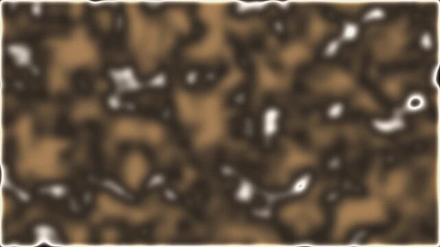 Abstract brown fluid texture bubbling and shifting with dark contours and highlights