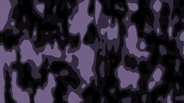 Abstract purple and black camouflage pattern moving smoothly