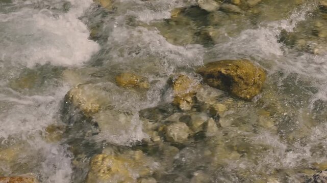 Water flows over stones, Ges&auml;use, Styria, Austria