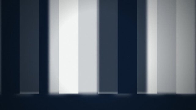 3D geometric vertical bar panels moving seamless loop background