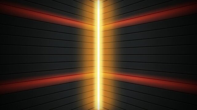Slated wall corner bright yellow light seamless loop background