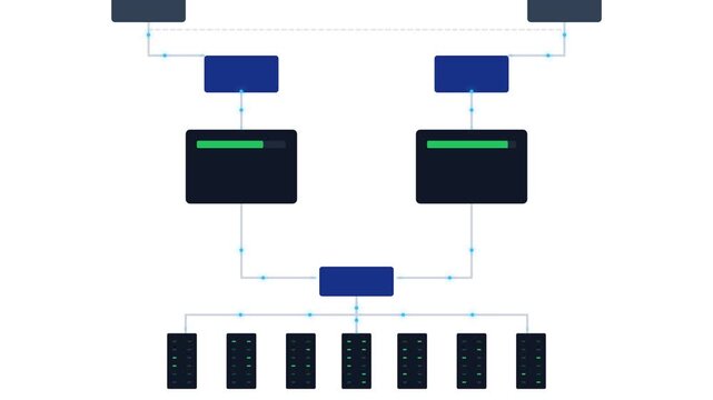 Mission Critical Data Center 2n Redundant Power Distribution Pathway Schematic Diagram