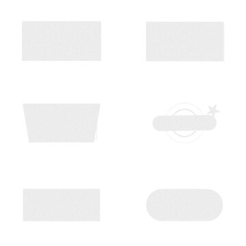 Retro geometric animated SVG button set with subscribe shop now follow us and swipe up