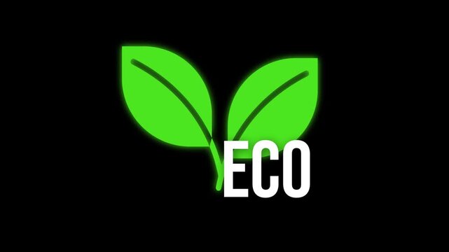 Bright green leaves glow beside bold white text on black