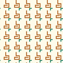 Colorful geometric abstract letter b icon set with orange and green accents © CREATIVE DESIGN