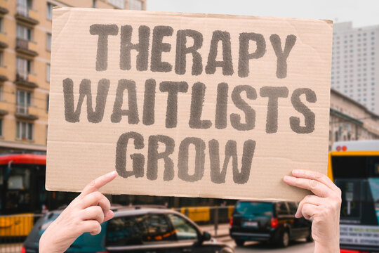 "Therapy waitlists grow" Mental health patients wait months. THERAPY. WAITLISTS. MENTAL. HEALTH. PATIENTS.