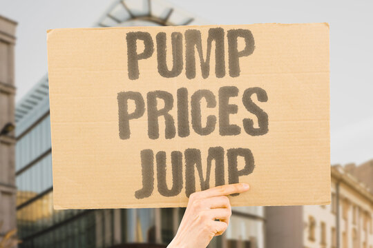 "Pump prices jump" Drivers wince as fuel costs climb at the station. FUEL. PRICES. DRIVERS. STATIONS. GASOLINE.