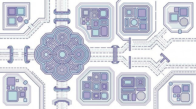 Privacy First Digital Data Architecture Illustration