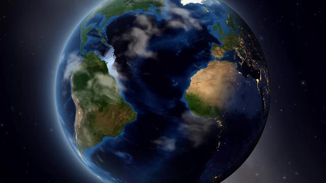 Earth Zoom In to Maracaibo Venezuela Satellite Map Animation