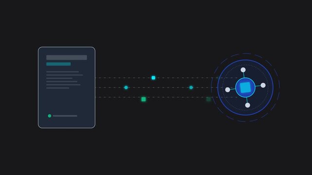 Decentralized Web3 Rpc Node Connection and Json Rpc Messaging Data Stream Visualization