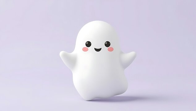 Cute friendly ghost 