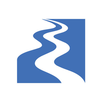 vector illustration of a river