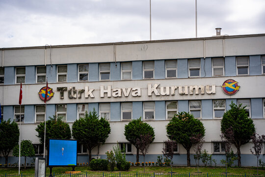 View of Turkish Aeronautical Association building in Ankara. Ankara, Turkiye - September 25, 2026.