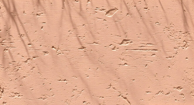 Warm Earthy Textured Wall Surface with Subtle Shadows and Natural Patterns in Minimalistic Design Aesthetic for Interior and Architectural Backgrounds