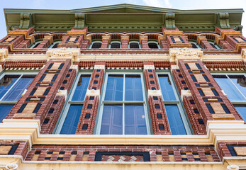 Ornate Historic Brick Building Facade in Galveston, Texas © Dmitry