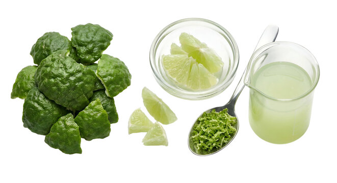 Bergamot ingredients flat lay