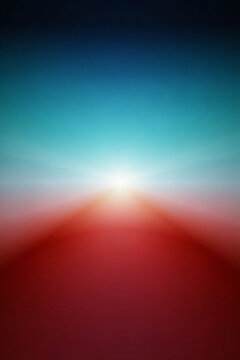 Vertical abstract background, featuring a soft, gradient transition from, deep red at, the bottom to, bright cyan blue, at the with, a central