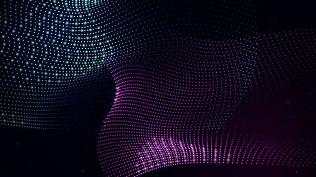 Abstract Quantum Waveform Matrix - Dual Neon Dot Lattice Seamless L...