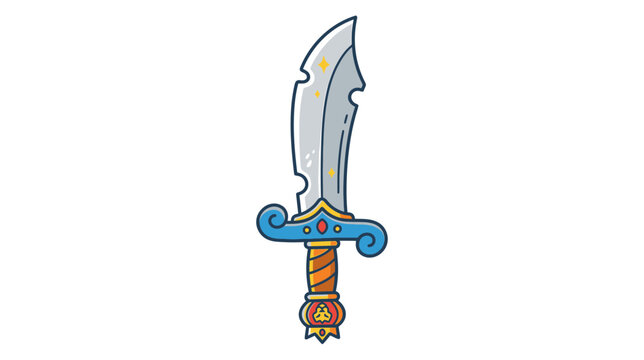 Ornate Scimitar Sword, Fantasy Weapon