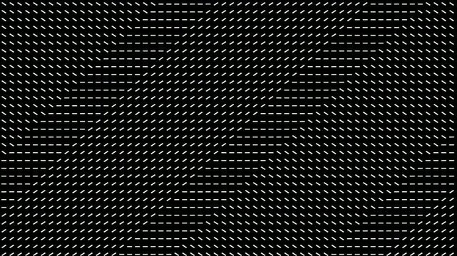 Abstract background rotating white dashes geometric pattern motion.