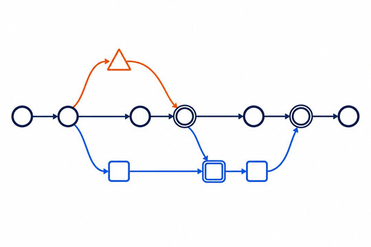 Git Feature Catch-Up Diagram Merging Updated Main into an Active Branch