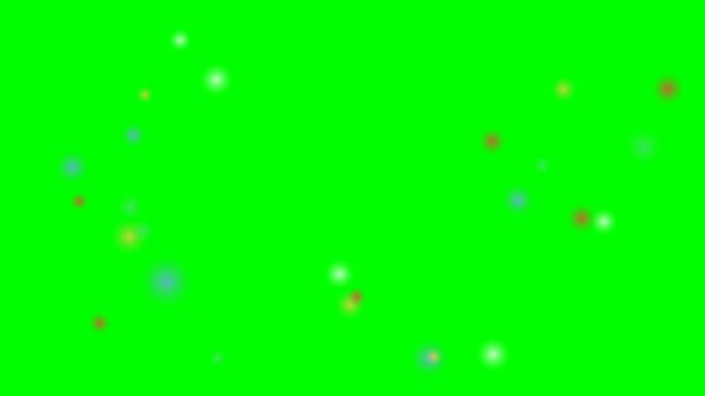 Colorful Christmas lights bokeh glowing, Christmas 2026 holiday overlay, 4K stock video