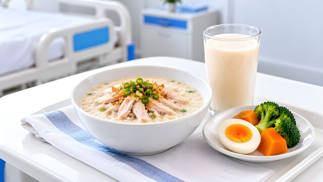 Cancer Related Malnutrition Nutritional Support with High Protein Chicken Porridge and Nutrient Rich Meal in Hospital
