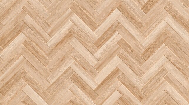 Close-up of a wooden surface with a herringbone pattern. the wood has a light beige color and a smooth texture.
