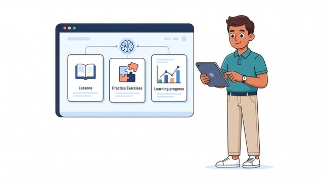 Technology Professional Exploring an AI-Powered Personalized Learning Platform