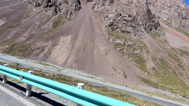 Duku Highway, Xinjiang Province, China, Asia - Winding Rocky Road