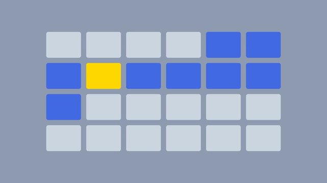 Flat Minimalist Grid Tiles For Interface Selection Concept
