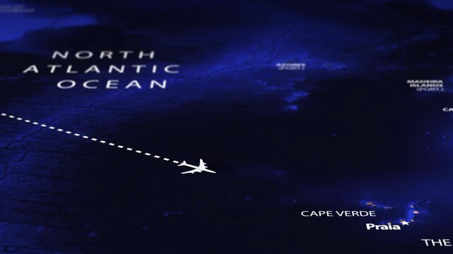 Flight From Ottawa CANADA to Freetown SIERRA LEONE with flag pins